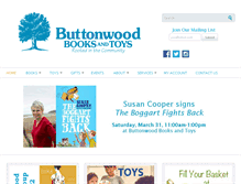 Tablet Screenshot of buttonwoodbooksandtoys.com
